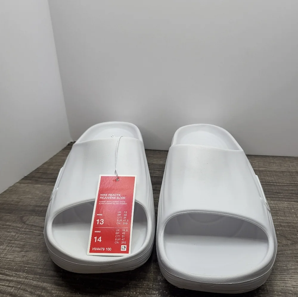Nike ReactX Rejuven8 Slides Shoes Summit White HV4479-100 New Men’s Size 13 New